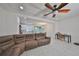 Open concept living area with a comfortable sectional sofa at 6378 Camino Dr, Apollo Beach, FL 33572