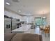 Modern kitchen with stainless steel appliances and island at 6378 Camino Dr, Apollo Beach, FL 33572