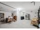 Spacious garage with extra storage and workbench at 8227 Rhanbuoy Rd, Spring Hill, FL 34606