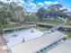 Covered patio area with tables, chairs, and scenic water views at 8320 112Th St # 104, Seminole, FL 33772