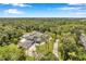 Aerial view of house with pool and large lot at 6775 Timberland Ln, Sarasota, FL 34241