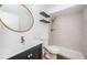 Modern bathroom with walk-in shower and updated vanity at 2156 Masters Ct # 2156, Dunedin, FL 34698