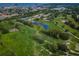 Aerial view of the golf course near the waterfront at 2156 Masters Ct # 2156, Dunedin, FL 34698