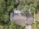 Top-down view of house and surrounding landscape at 1429 Monte Lake Dr, Valrico, FL 33596