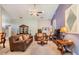 Spacious living room with comfortable seating and a dining area at 13235 Meadow Golf Ave, Hudson, FL 34669
