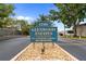 Glenwood Estates 55+ Community sign welcomes residents in a well-maintained neighborhood at 12501 Ulmerton Rd # 131, Largo, FL 33774