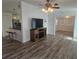 Open concept living room with kitchen views at 291 Tarpon Ln, Oldsmar, FL 34677