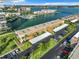 Aerial view of building, parking and marina at 7420 Bay Island S Dr # 275, South Pasadena, FL 33707