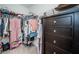 Large walk-in closet, with dresser and mirror at 8367 Ender Hills Dr, Wesley Chapel, FL 33545