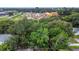 The property is located near a new construction site in this aerial view at 733 1/2 New Jersey St, Clearwater, FL 33756