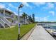 Community dock with walkways and boats, providing convenient water access at 105 Pompano Se Dr # A, St Petersburg, FL 33705