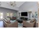 Spacious community room with comfortable seating area and large windows at 105 Pompano Se Dr # A, St Petersburg, FL 33705