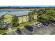 Aerial view of waterfront community building and parking at 105 Pompano Se Dr # A, St Petersburg, FL 33705
