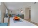 View of dining area with living room partially visible at 105 Pompano Se Dr # A, St Petersburg, FL 33705