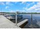 Convenient boat dock with lift for easy access at 105 Pompano Se Dr # A, St Petersburg, FL 33705