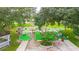 Aerial view of a charming mini golf course at 5802 Cheyenne St, Zephyrhills, FL 33542
