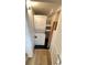 Convenient laundry area features a stacked washer and dryer at 4851 W Gandy Blvd # B11L35, Tampa, FL 33611