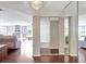 Bright entryway with mirrored walls and hardwood floors at 660 Island Way # 506, Clearwater Beach, FL 33767