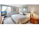 Main bedroom with a king-size bed and a relaxing atmosphere at 660 Island Way # 506, Clearwater Beach, FL 33767