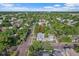Aerial view of a home located on a tree lined street at 2111 Burlington N Ave, St Petersburg, FL 33713