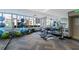 Well-equipped fitness center with floor-to-ceiling windows and modern exercise equipment at 175 1St S St # 406, St Petersburg, FL 33701