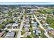 Wide aerial view of neighborhood with ocean view at 7111 Moravian Dr, Port Richey, FL 34668