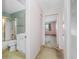 Hallway connecting bedrooms to a bathroom at 5521 80Th N St # 310, St Petersburg, FL 33709