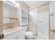 Bathroom featuring a vanity, toilet and shower/tub combo at 5521 80Th N St # 310, St Petersburg, FL 33709