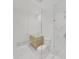 Elegant bathroom with marble tile and glass shower enclosure at 3030 W Santiago St # 4, Tampa, FL 33629