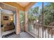 Private screened balcony overlooking lush tropical foliage at 5000 Culbreath Key Way # 1-212, Tampa, FL 33611
