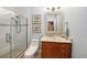 Modern bathroom with a large shower and updated vanity at 5000 Culbreath Key Way # 1-212, Tampa, FL 33611