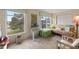 Spacious community room with a stage and comfortable seating at 2358 Ecuadorian Way # 56, Clearwater, FL 33763