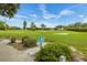 Scenic view of a golf course with lush green fairways at 2358 Ecuadorian Way # 56, Clearwater, FL 33763