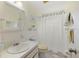 Clean bathroom with a shower/tub combo and updated vanity at 2358 Ecuadorian Way # 56, Clearwater, FL 33763