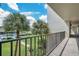 Balcony overlooking the community pool and grounds at 50 Coe Rd # 224, Belleair, FL 33756