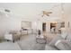 Spacious living area with hardwood floors and an open floor plan at 50 Coe Rd # 224, Belleair, FL 33756