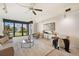 Living room with water views and comfy seating at 50 Coe Rd # 224, Belleair, FL 33756