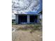 Unfinished two-car garage under construction with block walls at 8100 Spring Forest Ln, Wesley Chapel, FL 33544