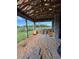 Unfinished outdoor kitchen area with plumbing and electrical at 8100 Spring Forest Ln, Wesley Chapel, FL 33544