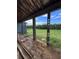 Covered patio with view of the backyard under construction at 8100 Spring Forest Ln, Wesley Chapel, FL 33544