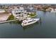 Luxury waterfront home with private dock and yacht at 490 Laguna Dr, Tierra Verde, FL 33715