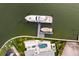 Luxury yacht and modern home with pool, aerial view at 490 Laguna Dr, Tierra Verde, FL 33715