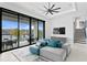 Relaxing Gathering room with comfortable seating and water views at 490 Laguna Dr, Tierra Verde, FL 33715
