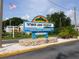 Welcoming entrance to Timber Lake Estates, a deed-restricted community at 34045 Brown Bayou, Wesley Chapel, FL 33543