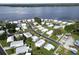 Aerial view of waterfront community with many homes at 15 Hamilton Ln # 7, Palm Harbor, FL 34684