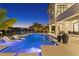 Stunning waterfront pool and patio, perfect for entertaining at 490 Laguna Dr, Tierra Verde, FL 33715