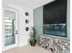 Modern entryway with a statement art piece at 490 Laguna Dr, Tierra Verde, FL 33715