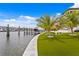 Private boat dock with access to the waterway at 490 Laguna Dr, Tierra Verde, FL 33715