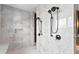 Large walk-in shower with double shower heads at 490 Laguna Dr, Tierra Verde, FL 33715