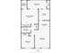 Two-bedroom, two-bathroom condo floor plan at 8100 Dr Martin Luther King Jr N St # 208, St Petersburg, FL 33702